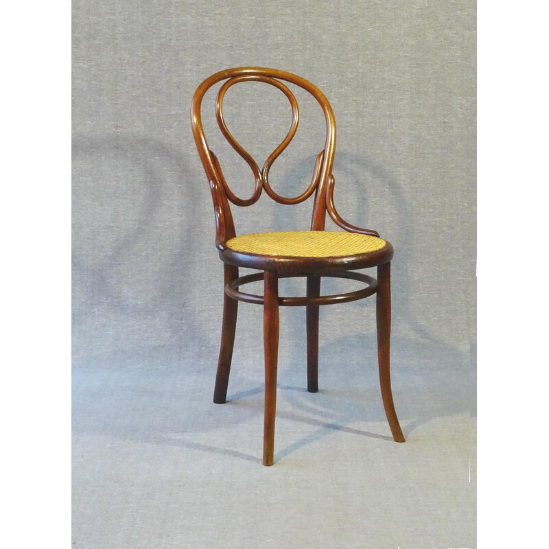 Vintage "Omega" cane chair by Thonet, 1885s