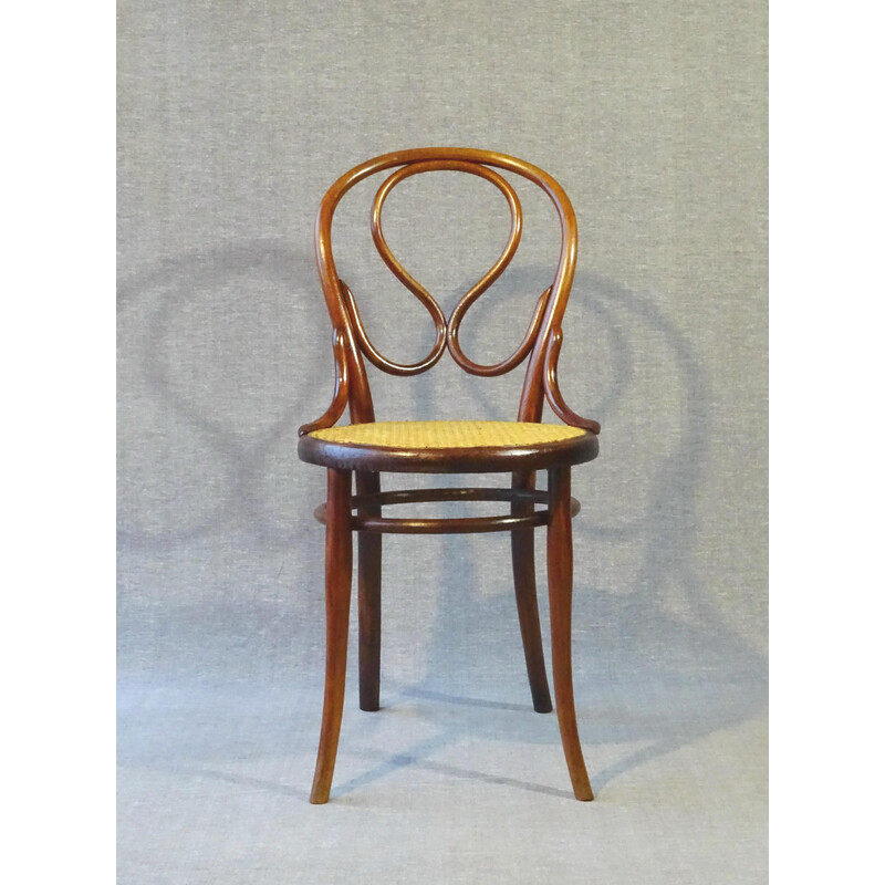 Sedia di canna "Omega" vintage di Thonet, 1885