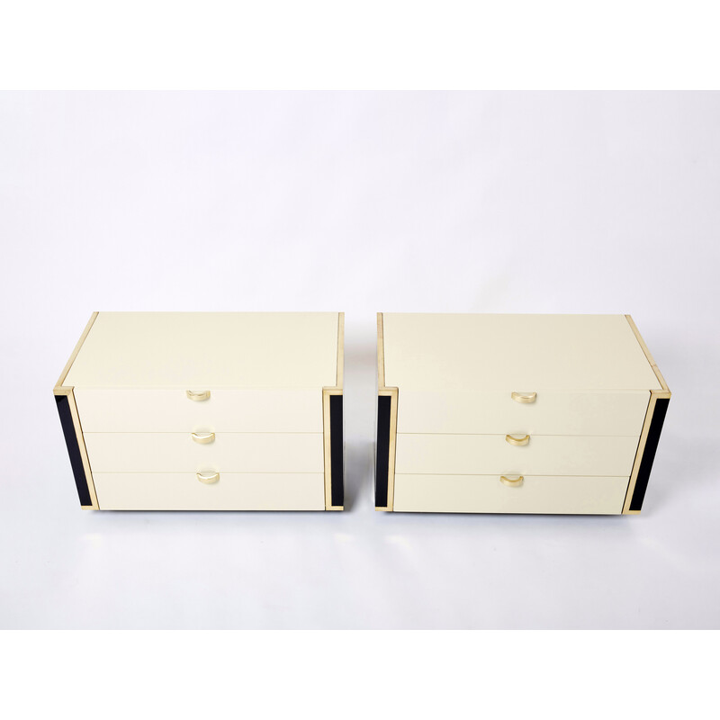 Pair of vintage chests of drawers by Jean-Claude Mahey for Roche Bobois, 1970s