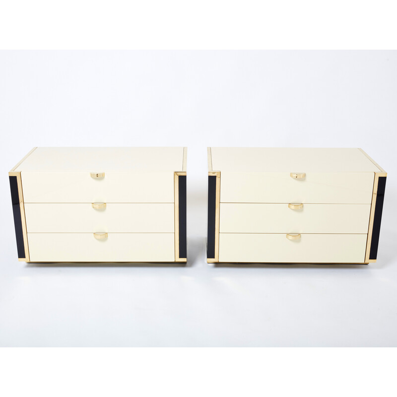 Pair of vintage chests of drawers by Jean-Claude Mahey for Roche Bobois, 1970s