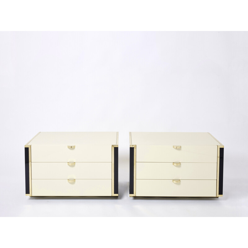 Pair of vintage chests of drawers by Jean-Claude Mahey for Roche Bobois, 1970s
