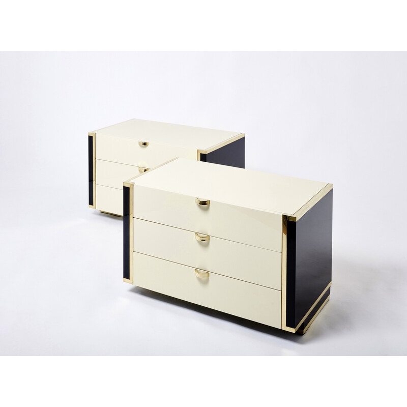 Pair of vintage chests of drawers by Jean-Claude Mahey for Roche Bobois, 1970s