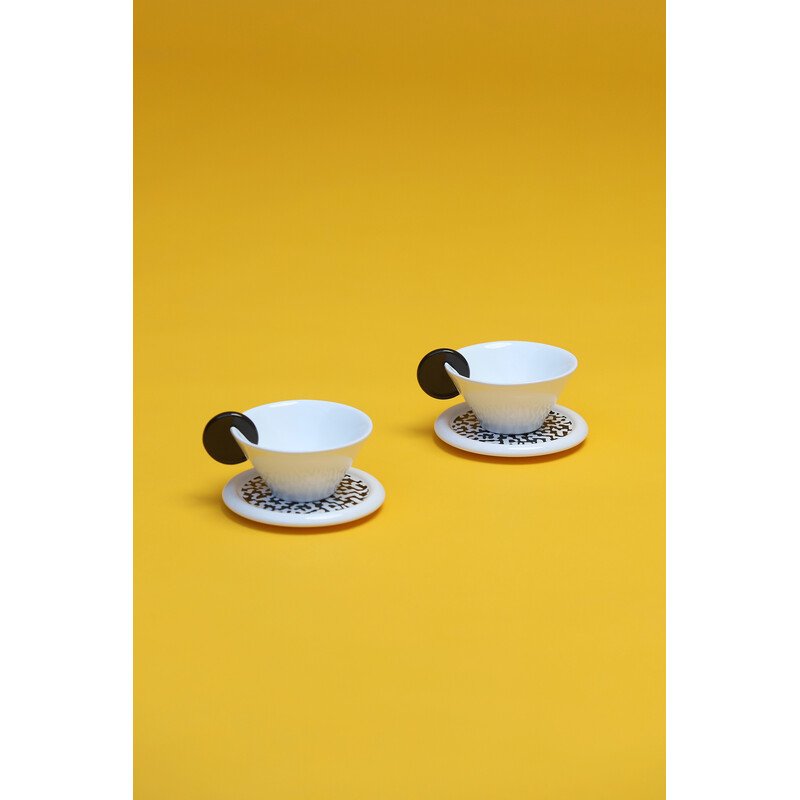 Vintage coffee set by Massimo Materassi for Mas Italy, 1984s