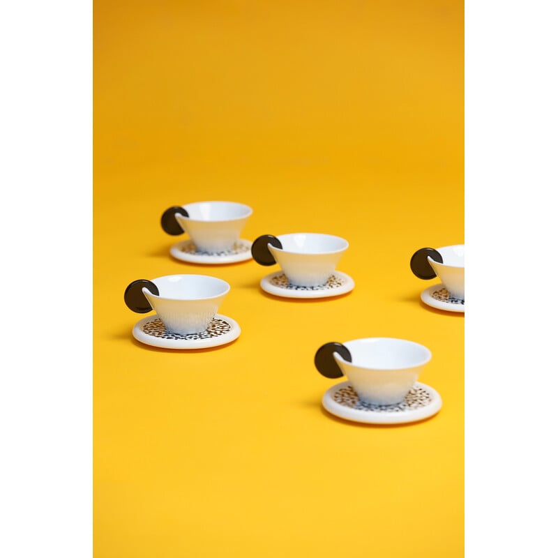 Vintage coffee set by Massimo Materassi for Mas Italy, 1984s