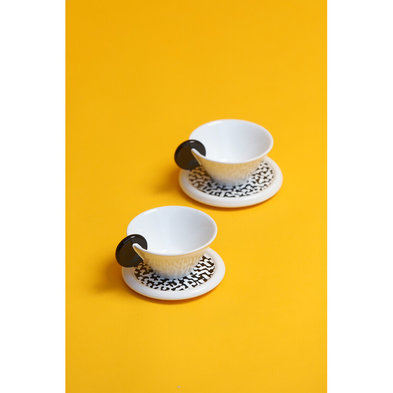 Vintage coffee set by Massimo Materassi for Mas Italy, 1984s