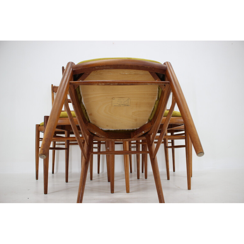 Set of 6 vintage chairs by Drevotvar, Czechoslovakia 1970s