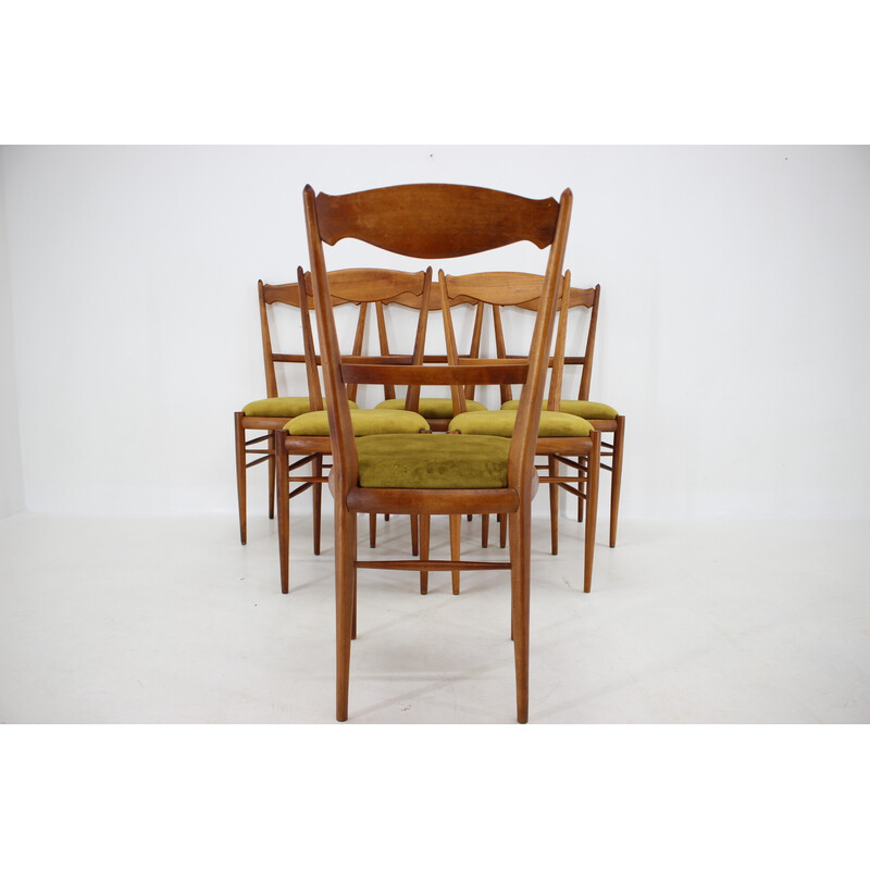 Set of 6 vintage chairs by Drevotvar, Czechoslovakia 1970s