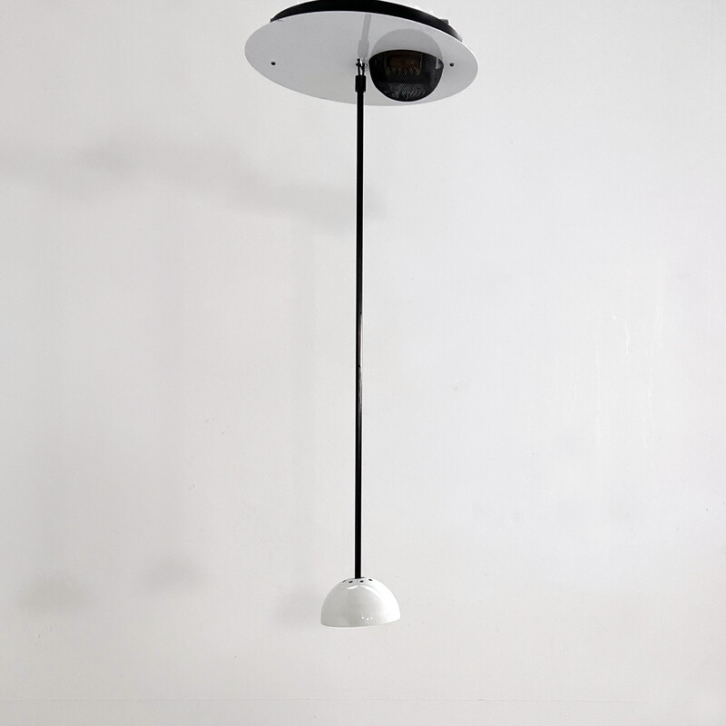 Vintage metal Alesia ceiling lamp by Carlo Forcolini for Artemide, 1980s