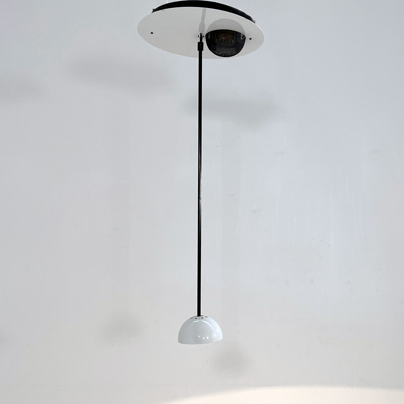 Lámpara de techo vintage Alesia de metal de Carlo Forcolini para Artemide, años 80