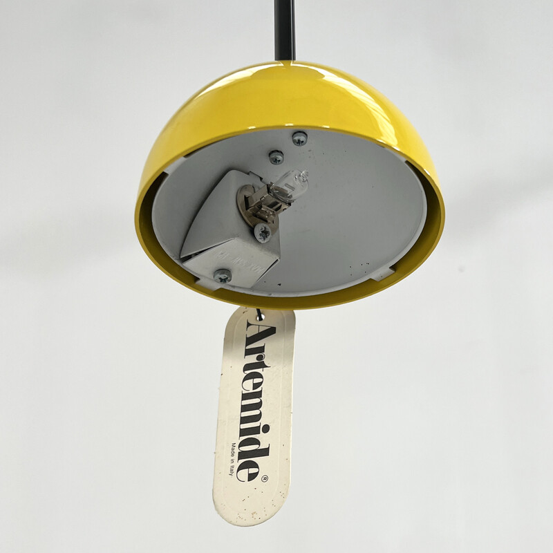 Vintage metal Alesia ceiling lamp by Carlo Forcolini for Artemide, 1980s