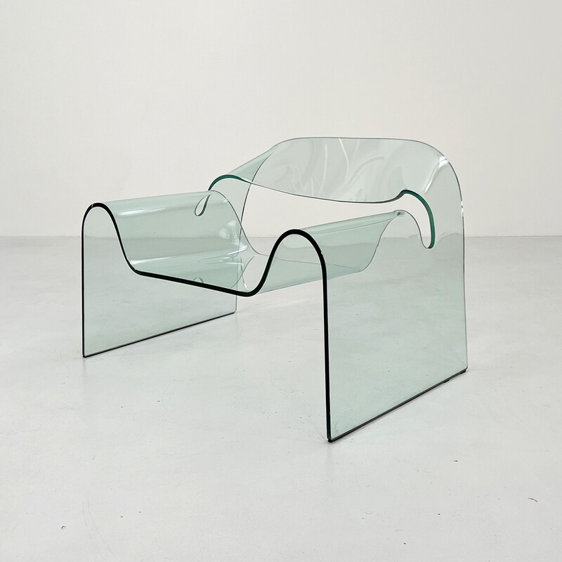 Vintage Ghost armchair by Cini Boeri for Fiam, 1990s