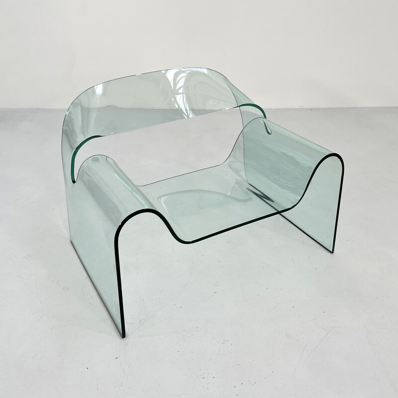 Vintage Ghost armchair by Cini Boeri for Fiam, 1990s