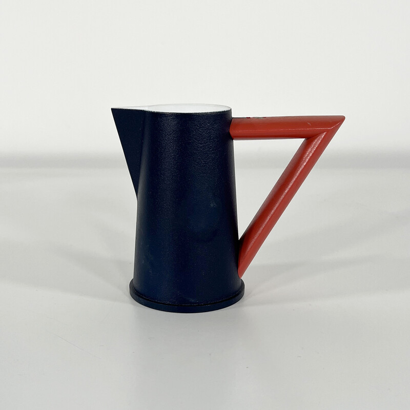 Vintage aluminum "Accademia" milk jug by Ettore Sottsass for Lagostina, 1980s