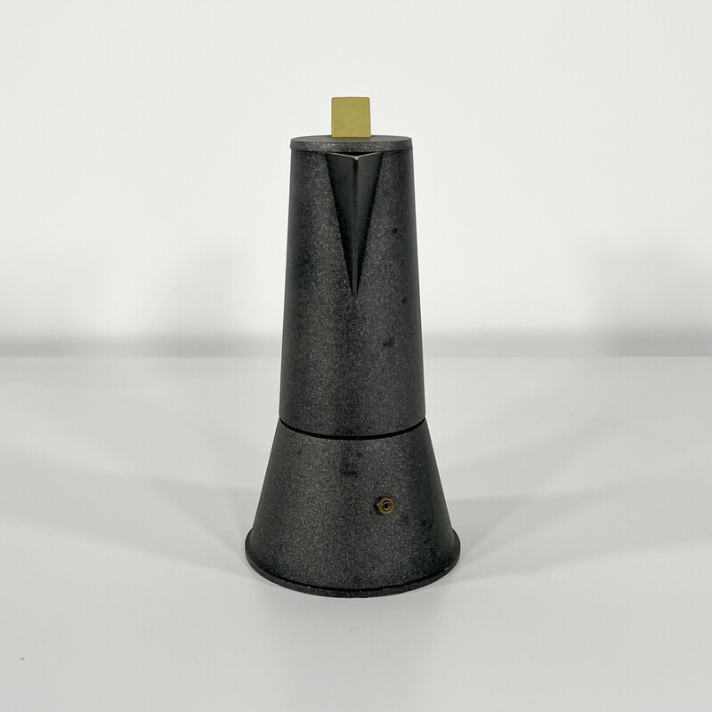 Vintage aluminium "Accademia" koffiezetapparaat van Ettore Sottsass voor Lagostina, jaren 1980