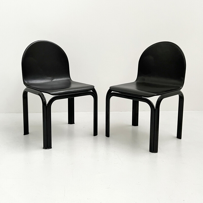 Set of 4 vintage Orsay chairs by Gae Aulenti for Knoll International, 1970s