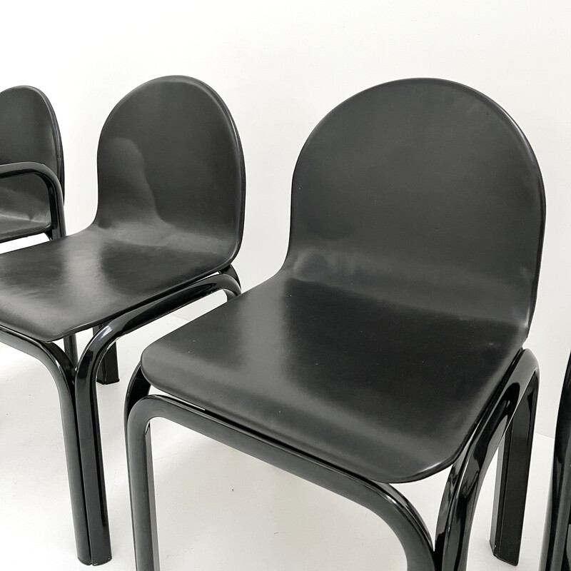 Conjunto de 4 cadeiras Orsay vintage de Gae Aulenti para a Knoll International, década de 1970