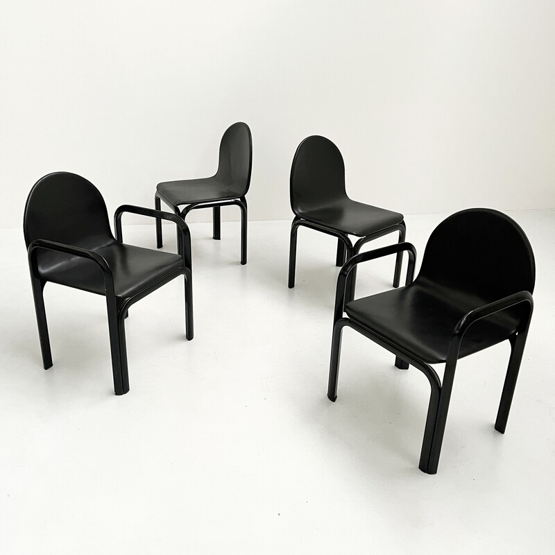 Set of 4 vintage Orsay chairs by Gae Aulenti for Knoll International, 1970s