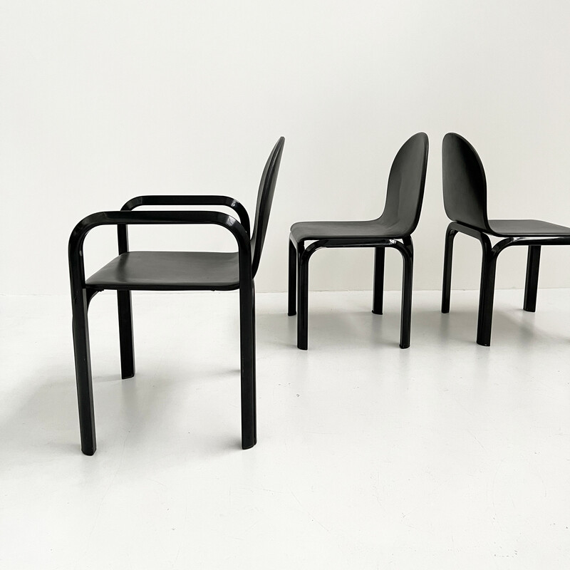 Conjunto de 4 cadeiras Orsay vintage de Gae Aulenti para a Knoll International, década de 1970