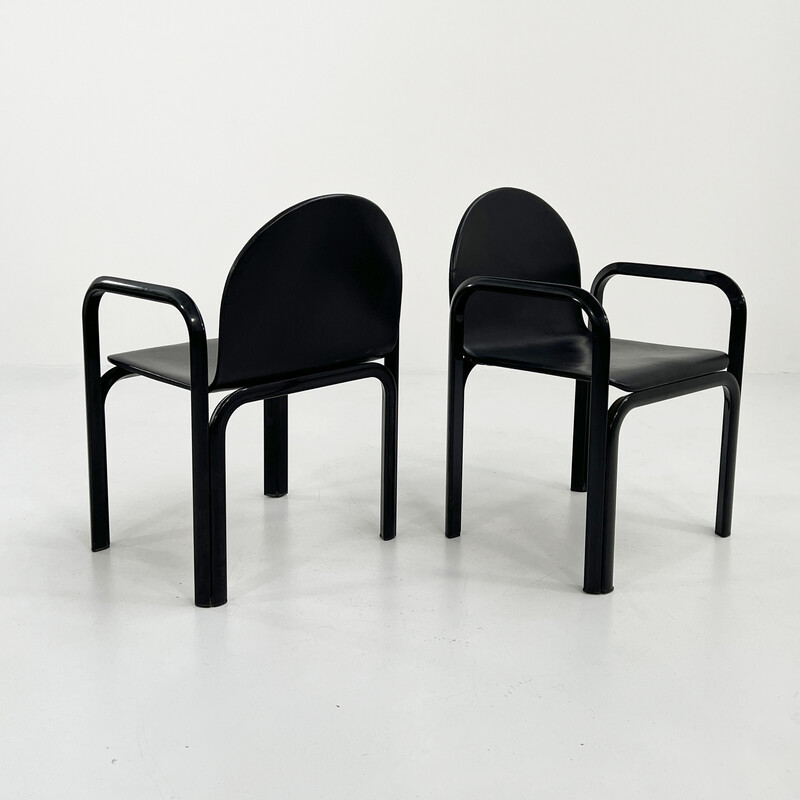 Set van 4 vintage Orsay stoelen van Gae Aulenti voor Knoll International, 1970.