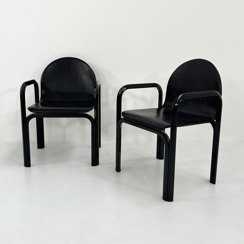 Ensemble de 4 chaises vintage Orsay par Gae Aulenti pour Knoll International, 1970