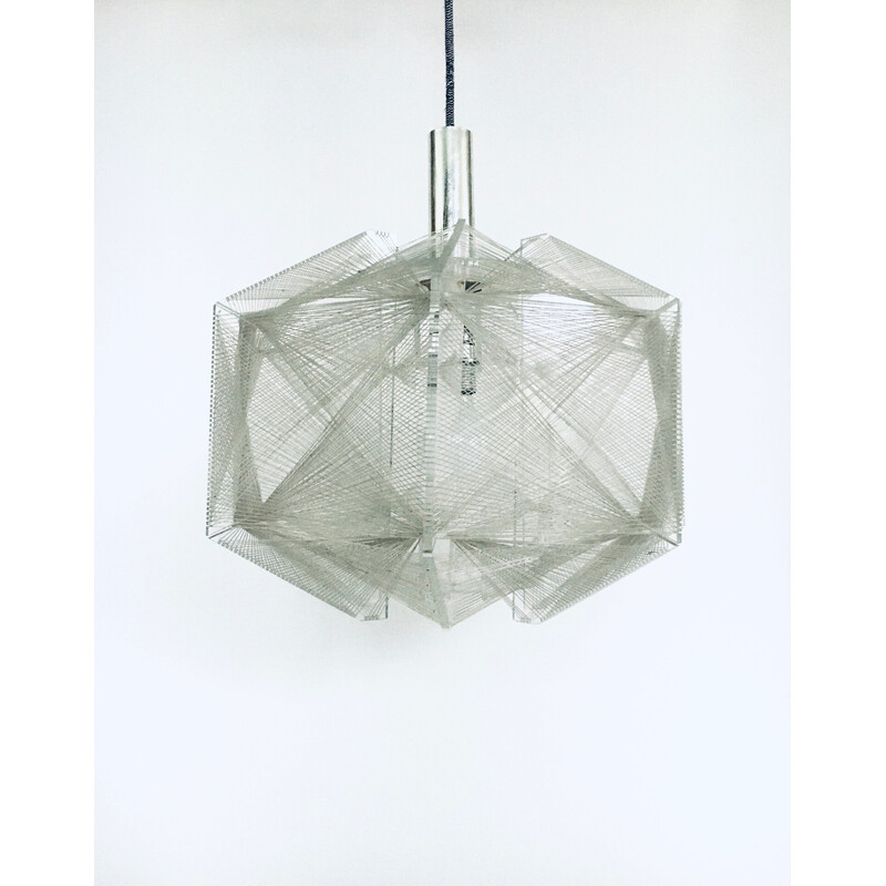 Vintage pendant lamp by Paul Secon for Sompex, Germany 1970s