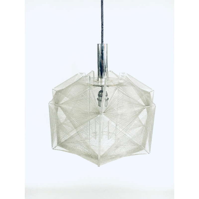 Vintage pendant lamp by Paul Secon for Sompex, Germany 1970s