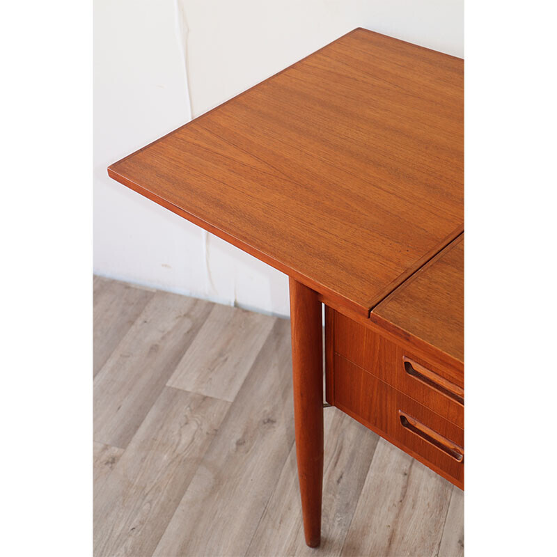 Vintage teak desk by Gunnar Nielsen Tibergaard, Denmark 1960s