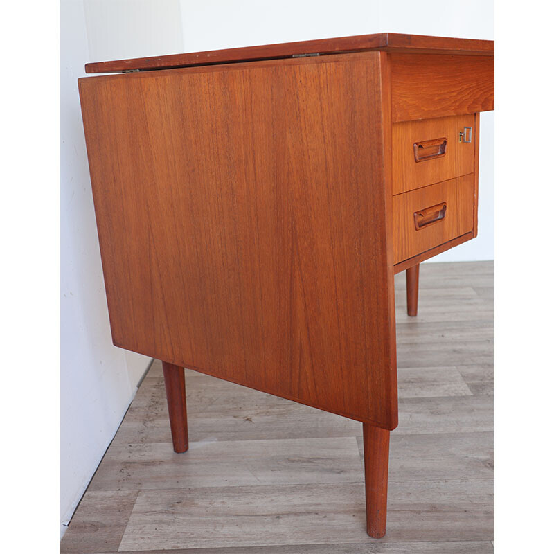 Vintage teak desk by Gunnar Nielsen Tibergaard, Denmark 1960s