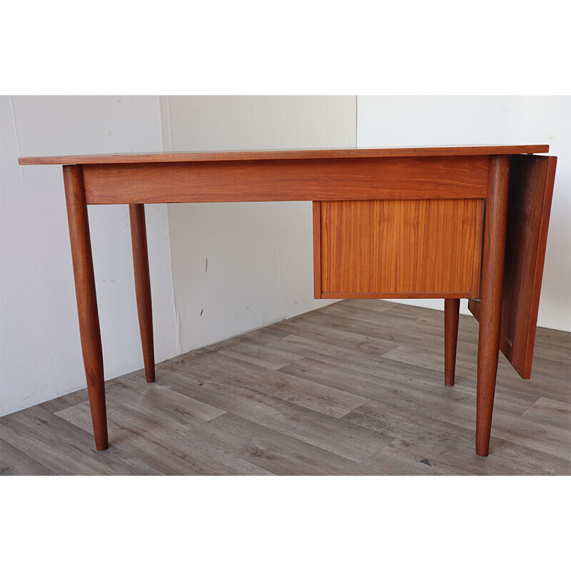 Vintage teakhouten bureau van Gunnar Nielsen Tibergaard, Denemarken 1960