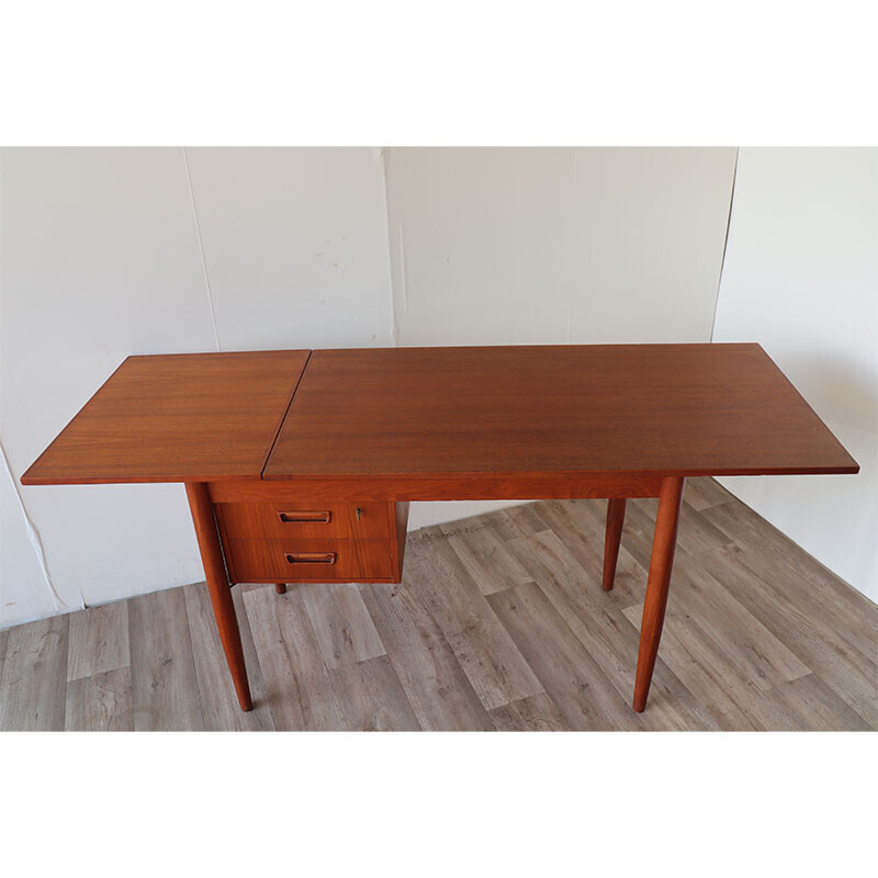 Vintage teak desk by Gunnar Nielsen Tibergaard, Denmark 1960s