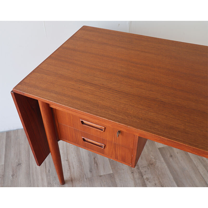 Vintage teak desk by Gunnar Nielsen Tibergaard, Denmark 1960s