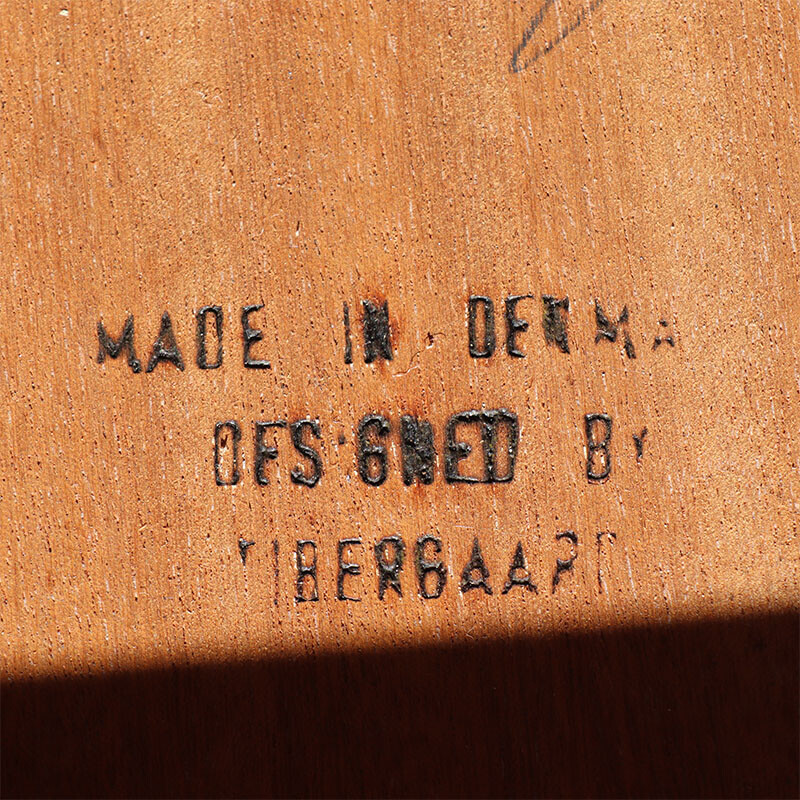 Vintage teakhouten bureau van Gunnar Nielsen Tibergaard, Denemarken 1960