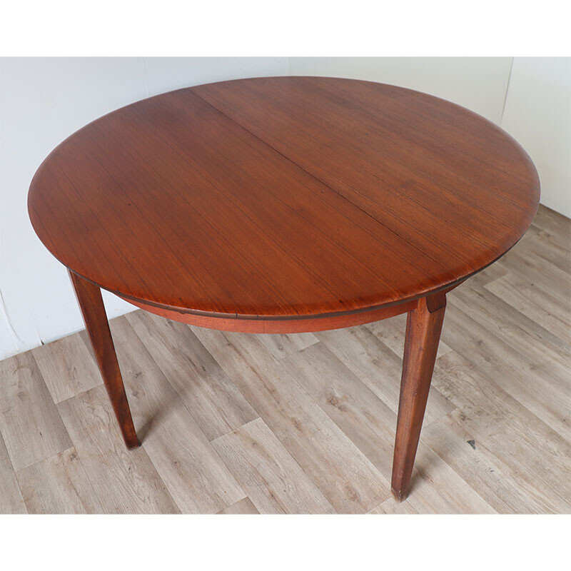 Tavolo allungabile in teak vintage scandinavo, 1960