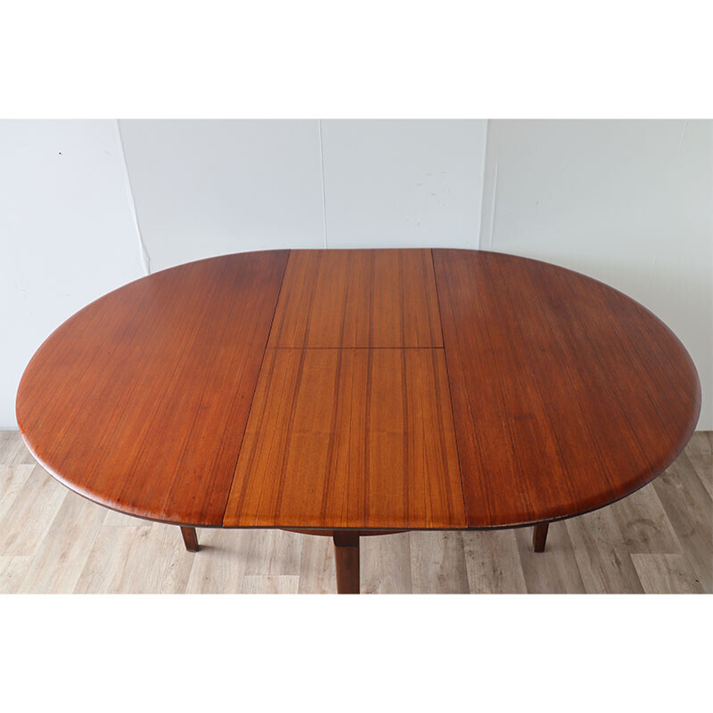 Vintage Scandinavian extendable teak table, 1960s