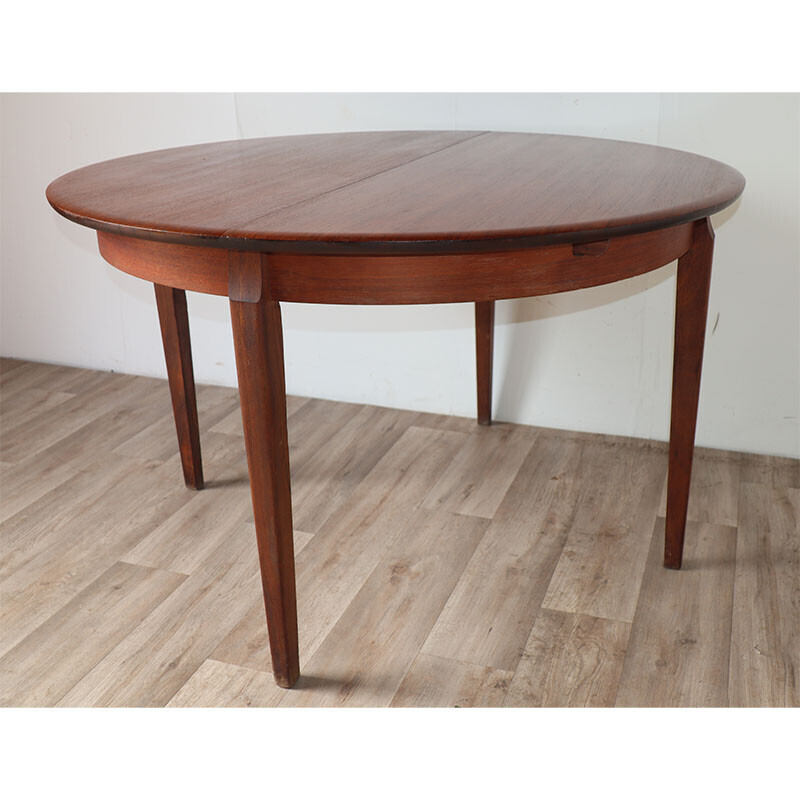 Vintage Scandinavian extendable teak table, 1960s