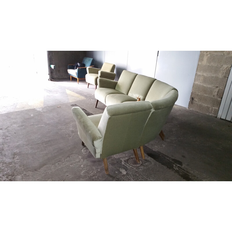 Modulares Ecksofa mit 5 Sitzplätzen - 1950