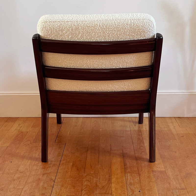 Vintage mahoniehouten fauteuil van Ole Wanscher voor Cado, 1960