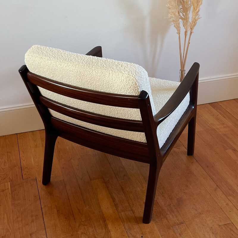 Vintage mahoniehouten fauteuil van Ole Wanscher voor Cado, 1960