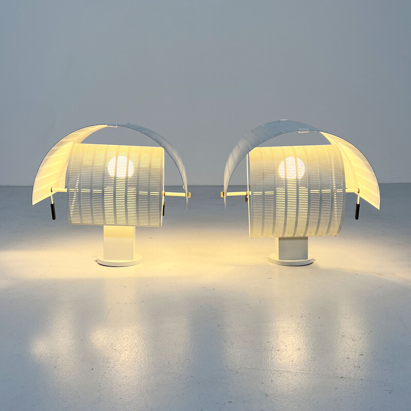 Paar Shogun-Wandlampen von Mario Botta für Artemide, 1980er Jahre