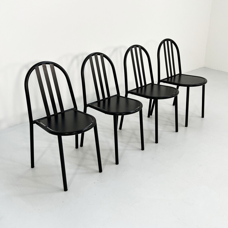 Conjunto de 4 cadeiras vintage de Robert Mallet-Stevens para Pallucco, década de 1980