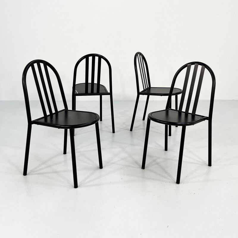 Satz von 4 Vintage-Stühlen von Robert Mallet-Stevens für Pallucco, 1980er Jahre