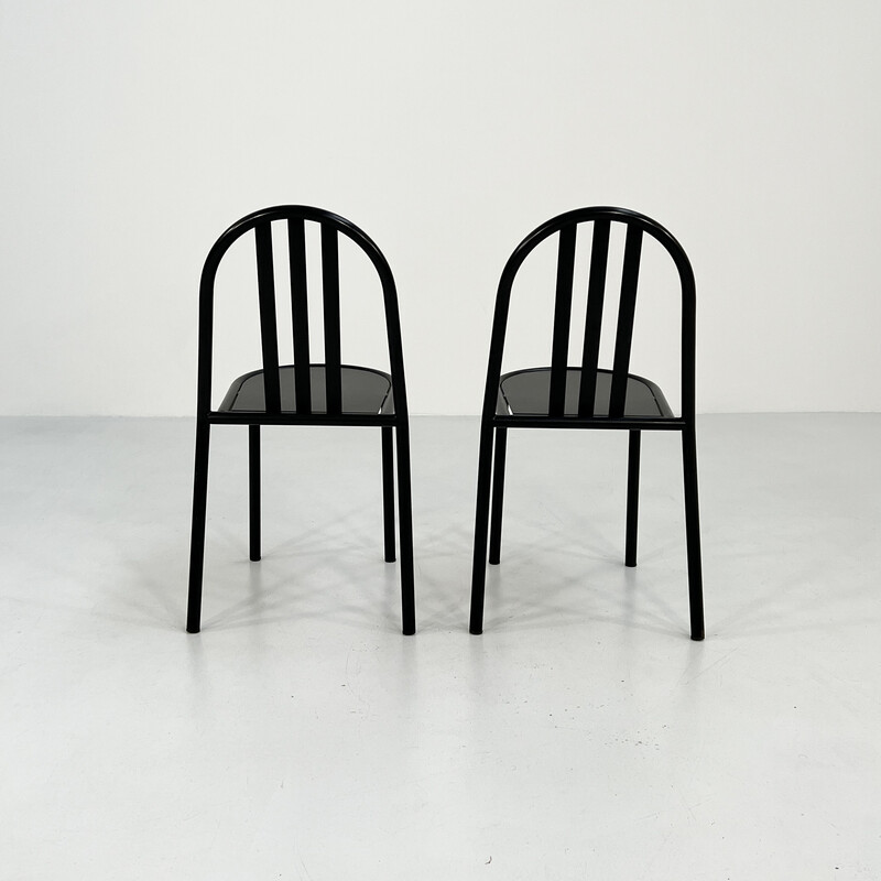 Conjunto de 4 cadeiras vintage de Robert Mallet-Stevens para Pallucco, década de 1980