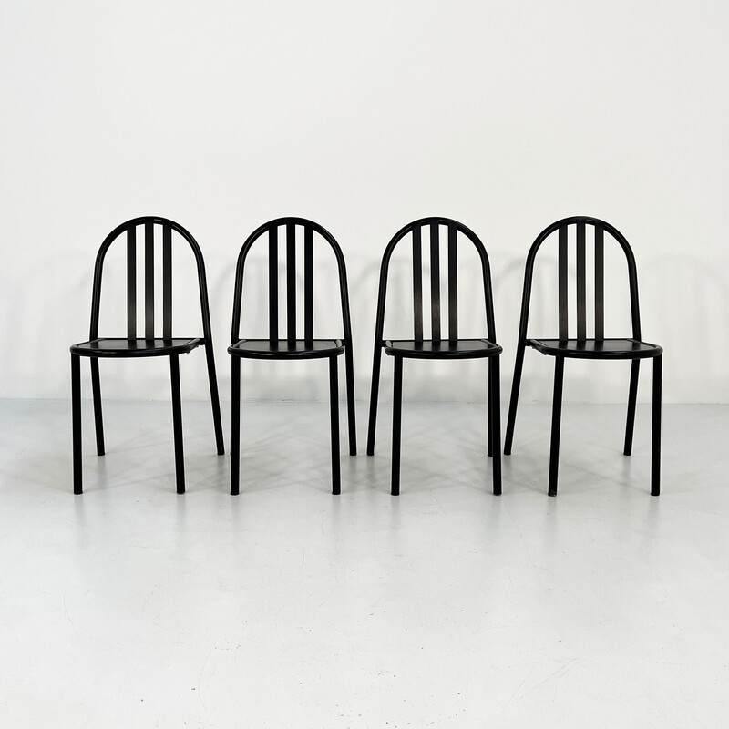 Set di 4 sedie vintage di Robert Mallet-Stevens per Pallucco, anni '80