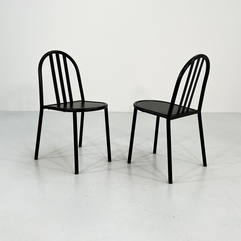 Set of 4 vintage chairs by Robert Mallet-Stevens for Pallucco, 1980s