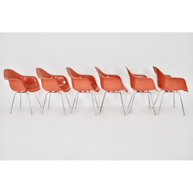 Juego de 6 sillas vintage de Charles y Ray Eames para Herman Miller, 1970