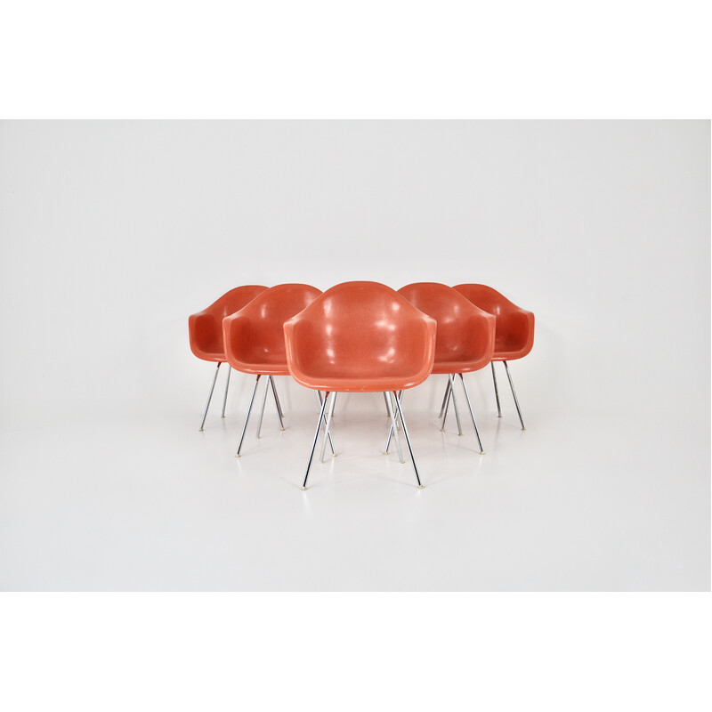 Conjunto de 6 cadeiras vintage de Charles e Ray Eames para Herman Miller, 1970