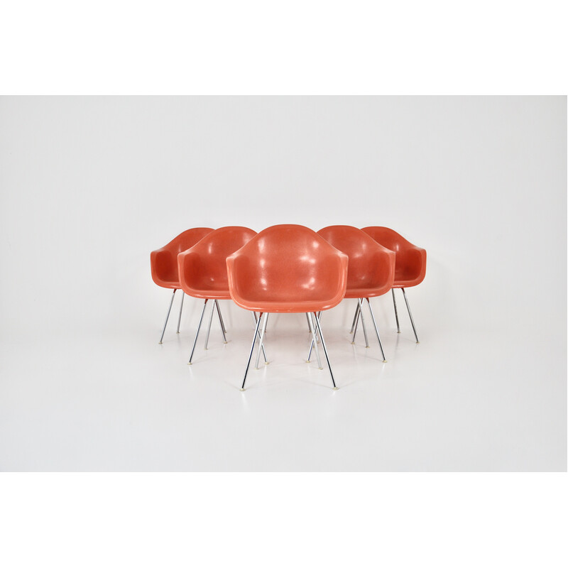 Set of 6 vintage chairs by Charles and Ray Eames for Herman Miller, 1970