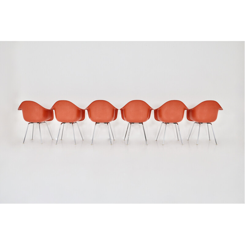 Set of 6 vintage chairs by Charles and Ray Eames for Herman Miller, 1970