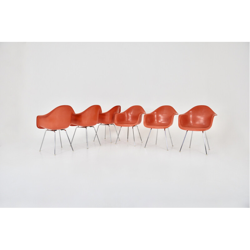 Set of 6 vintage chairs by Charles and Ray Eames for Herman Miller, 1970