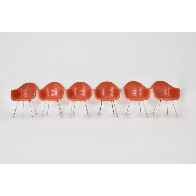 Set di 6 sedie vintage di Charles e Ray Eames per Herman Miller, 1970